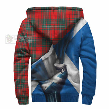 Cheyne Tartan Sherpa Hoodie with Family Crest Scotland Patriotic Style - Tartan Vibes Clothing