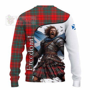 Tartan Vibes Clothing Cheyne Crest Tartan Knitted Sweater Inspired by the Freedom of Scottish Warrior