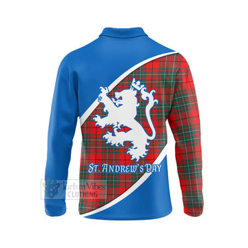 Cheyne Family Crest Tartan Long Sleeve Polo Shirt Celebrate Saint Andrew's Day in Style - Tartan Vibes Clothing