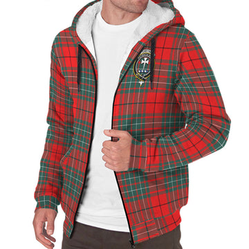 Cheyne Tartan Sherpa Hoodie with Family Crest - Tartan Vibes Clothing