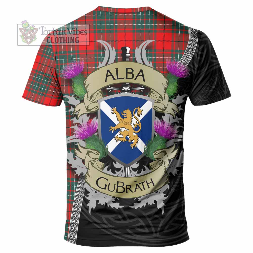 Cheyne Tartan Family Crest T-Shirt Lion Rampant Royal Thistle Shield Celtic Inspired - Tartan Vibes Clothing