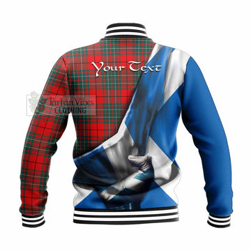 Cheyne Tartan Baseball Jacket with Family Crest Scotland Patriotic Style - Tartan Vibes Clothing