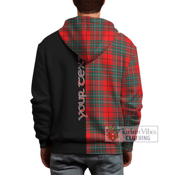 Cheyne Tartan Hoodie with Family Crest and Half Of Me Style - Tartan Vibes Clothing