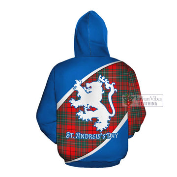 Cheyne Family Crest Tartan Cotton Hoodie Celebrate Saint Andrew's Day in Style Pullover Hoodie - Tartan Vibes Clothing