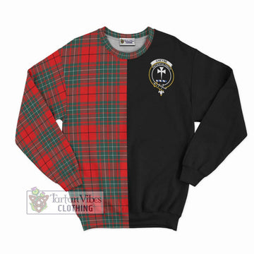 Cheyne Tartan Sweatshirt with Family Crest and Half Of Me Style - Tartan Vibes Clothing