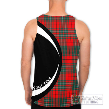 Cheyne Tartan Men's Tank Top with Family Crest Circle Style - Tartan Vibes Clothing