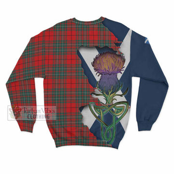 Tartan Vibes Clothing Cheyne Tartan Family Crest Sweatshirt Scottish Thistle Celtic Inspired