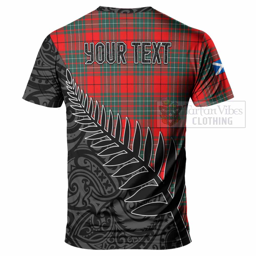 Cheyne Crest Tartan T-Shirt with New Zealand Silver Fern Half Style - Tartan Vibes Clothing
