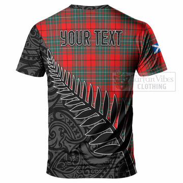 Cheyne Crest Tartan T-Shirt with New Zealand Silver Fern Half Style - Tartan Vibes Clothing