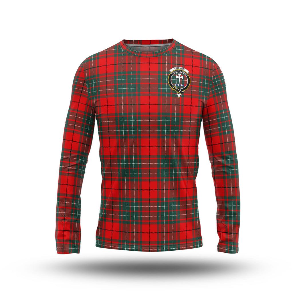 Cheyne Tartan Long Sleeve T-Shirt with Family Crest - Tartan Vibes Clothing