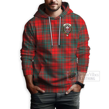 Cheyne Tartan Hoodie with Family Crest Celtic Skull Style - Tartan Vibes Clothing