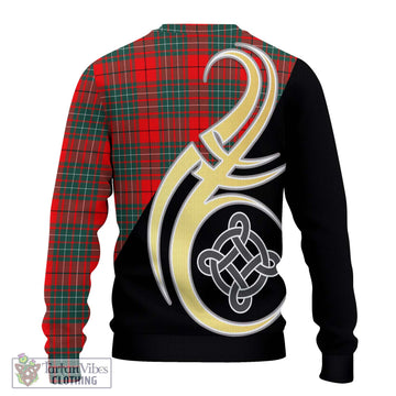 Cheyne Tartan Ugly Sweater with Family Crest and Celtic Symbol Style - Tartan Vibes Clothing