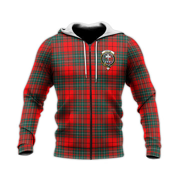 Cheyne Tartan Knitted Hoodie with Family Crest Unisex Knitted Zip Hoodie - Tartan Vibes Clothing