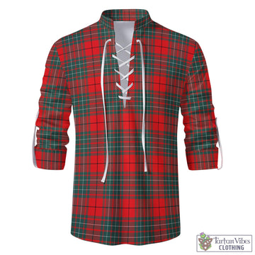 Cheyne Tartan Men's Scottish Traditional Jacobite Ghillie Kilt Shirt
