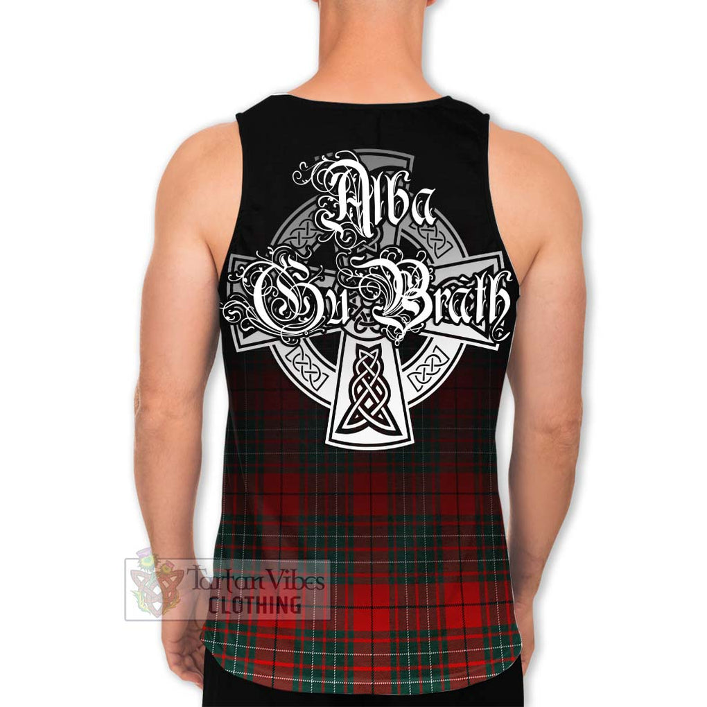 Cheyne Tartan Men's Tank Top Featuring Alba Gu Brath Family Crest Celtic Inspired - Tartan Vibes Clothing