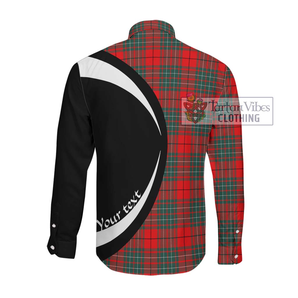 Cheyne Tartan Long Sleeve Button Up with Family Crest Circle Style Men's Shirt - Tartan Vibes Clothing