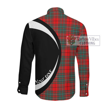 Cheyne Tartan Long Sleeve Button Up with Family Crest Circle Style Men's Shirt - Tartan Vibes Clothing