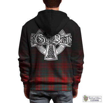 Cheyne Tartan Hoodie Featuring Alba Gu Brath Family Crest Celtic Inspired - Tartan Vibes Clothing