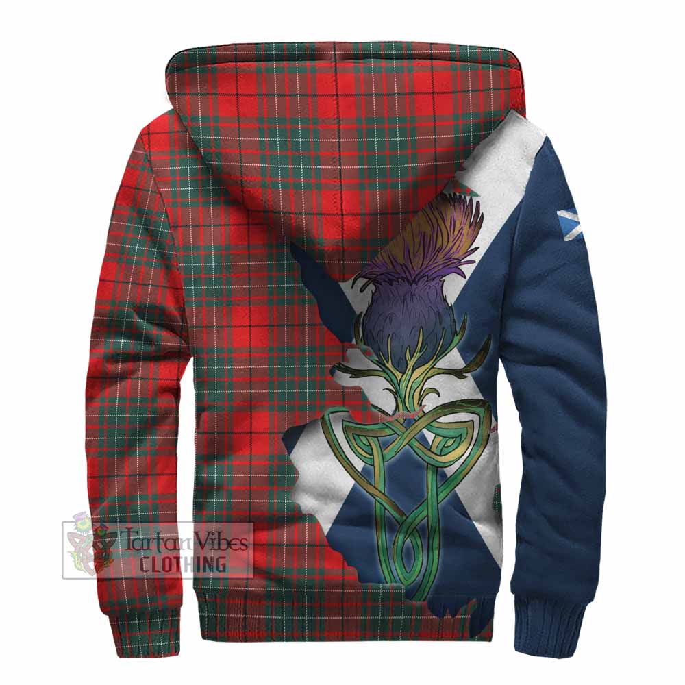 Cheyne Tartan Family Crest Sherpa Hoodie Scottish Thistle Celtic Inspired - Tartan Vibes Clothing