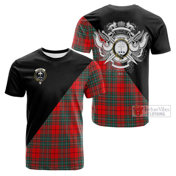 Cheyne Tartan Cotton T-shirt with Family Crest and Military Logo Style Kid's Shirt - Tartan Vibes Clothing