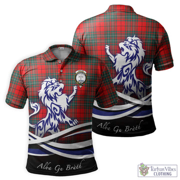 Cheyne Tartan Polo Shirt with Alba Gu Brath Regal Lion Emblem