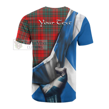 Cheyne Tartan Cotton T-shirt with Family Crest Scotland Patriotic Style - Tartan Vibes Clothing