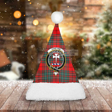 Cheyne Tartan Christmas Santa Hats with Family Crest - Tartan Vibes Clothing