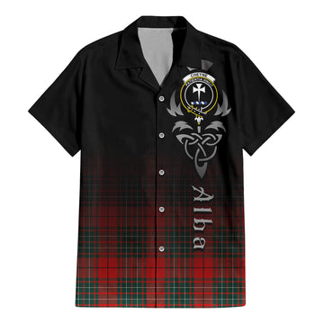 Cheyne Tartan Hawaiian Shirt Shirt Featuring Alba Gu Brath Family Crest Celtic Inspired - Tartan Vibes Clothing