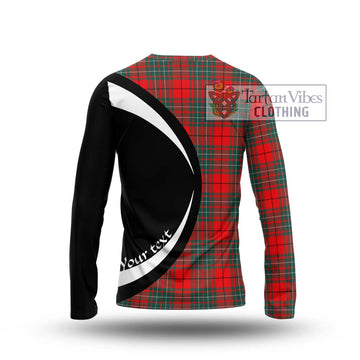 Cheyne Tartan Long Sleeve T-Shirt with Family Crest Circle Style - Tartan Vibes Clothing