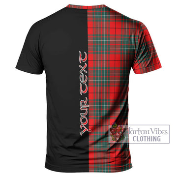 Cheyne Tartan T-Shirt with Family Crest and Half Of Me Style - Tartan Vibes Clothing