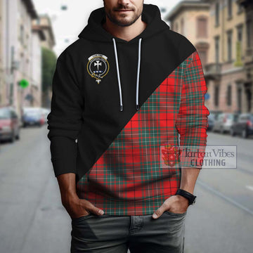 Cheyne Tartan Hoodie with Family Crest and Military Logo Style - Tartan Vibes Clothing
