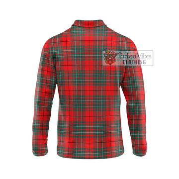 Cheyne Tartan Long Sleeve Polo Shirt with Family Crest DNA In Me Style - Tartan Vibes Clothing