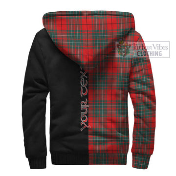 Cheyne Tartan Sherpa Hoodie with Family Crest and Half Of Me Style - Tartan Vibes Clothing