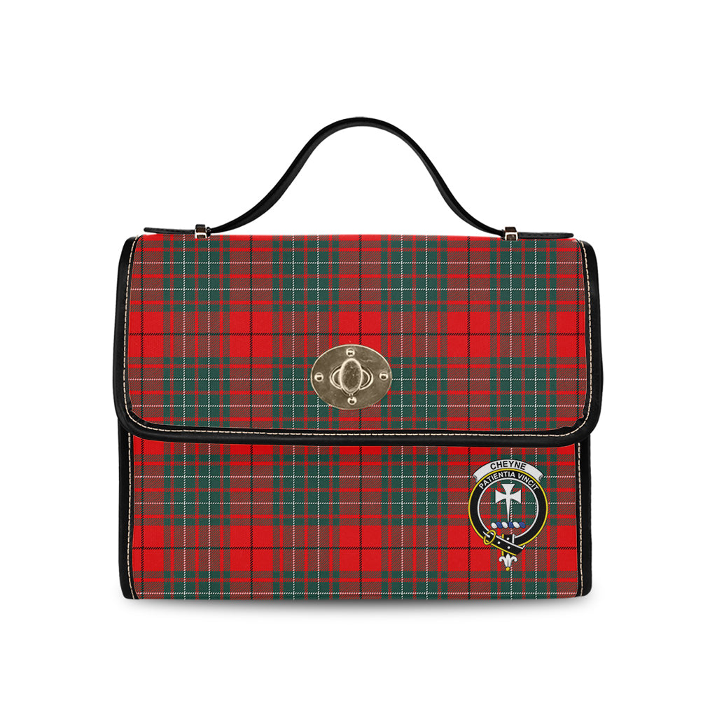 cheyne-tartan-leather-strap-waterproof-canvas-bag-with-family-crest