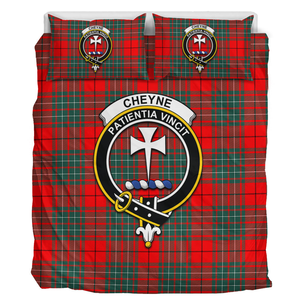 Cheyne Tartan Bedding Set with Family Crest - Tartan Vibes Clothing