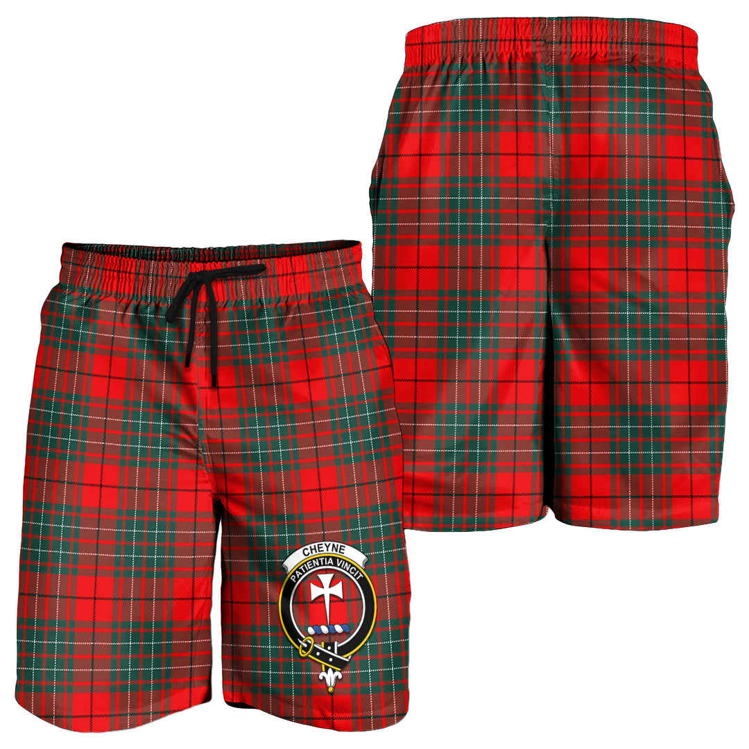Cheyne Tartan Mens Shorts with Family Crest - Tartan Vibes Clothing