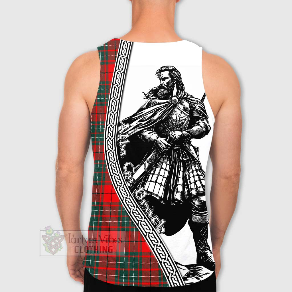 Cheyne Tartan Clan Crest Men's Tank Top with Highlander Warrior Celtic Style - Tartan Vibes Clothing