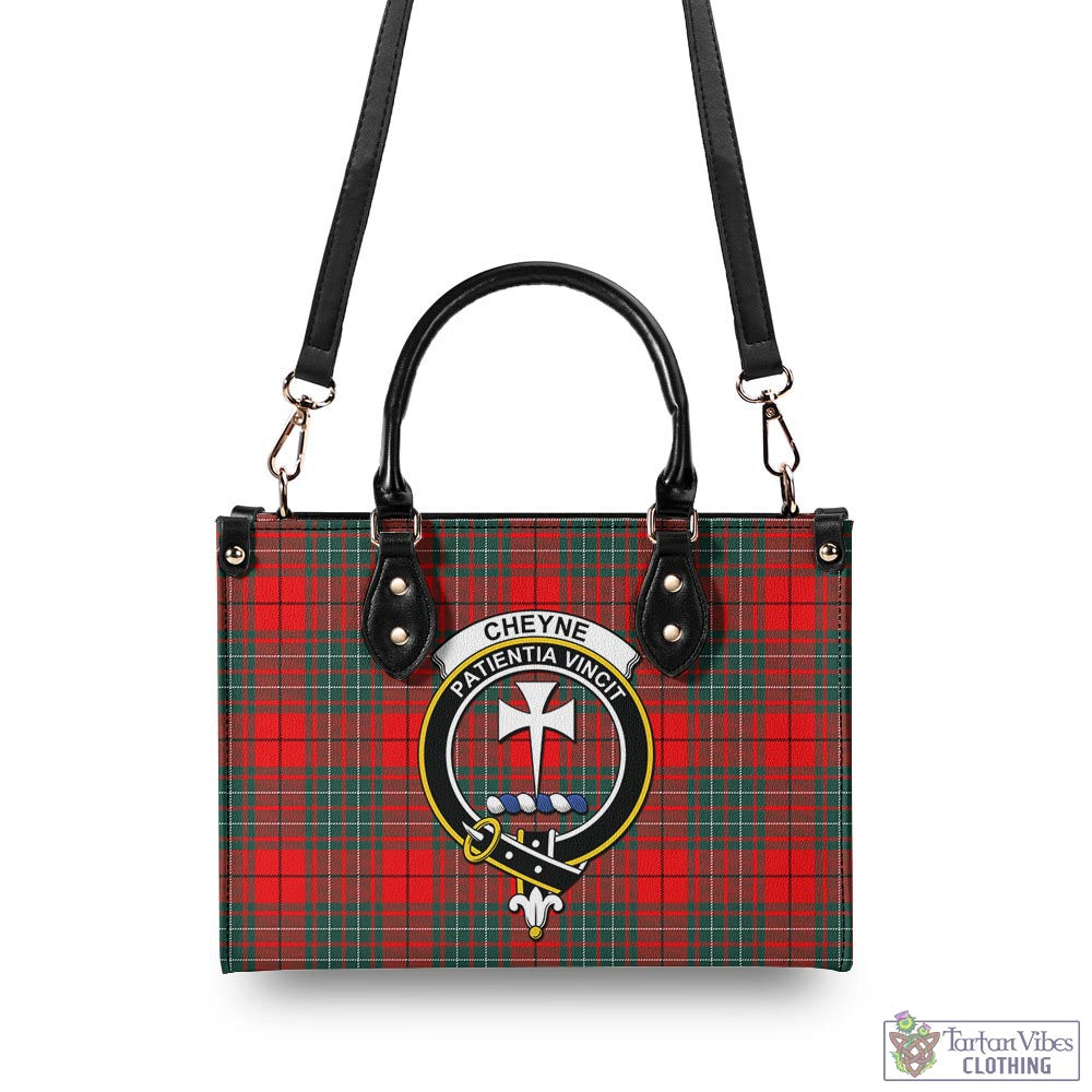 Cheyne Tartan Luxury Leather Handbags with Family Crest - Tartan Vibes Clothing