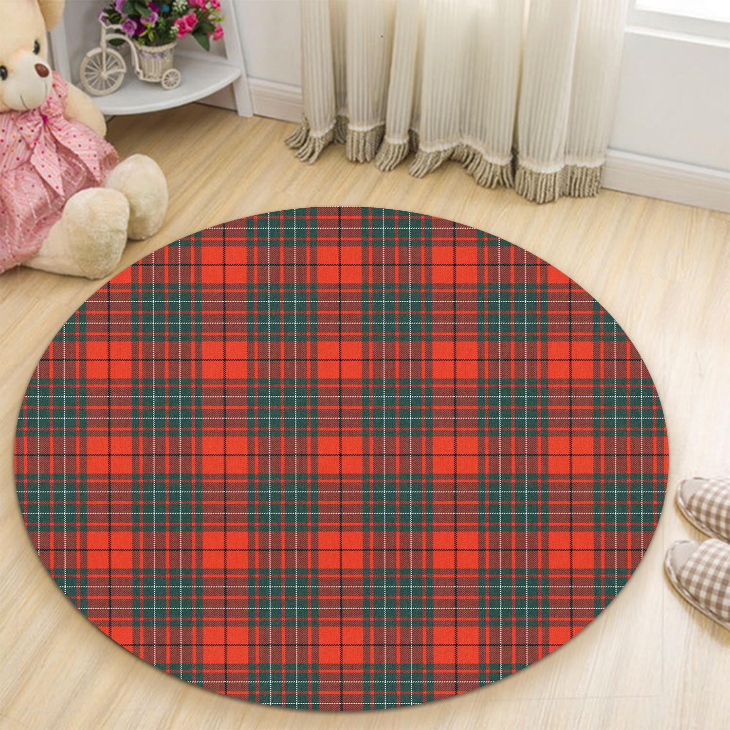 Cheyne Tartan Round Rug - Tartan Vibes Clothing