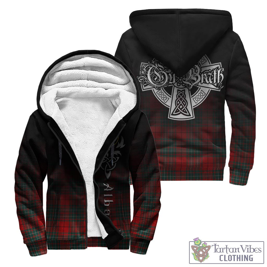 Cheyne Tartan Sherpa Hoodie Featuring Alba Gu Brath Family Crest Celtic Inspired - Tartan Vibes Clothing