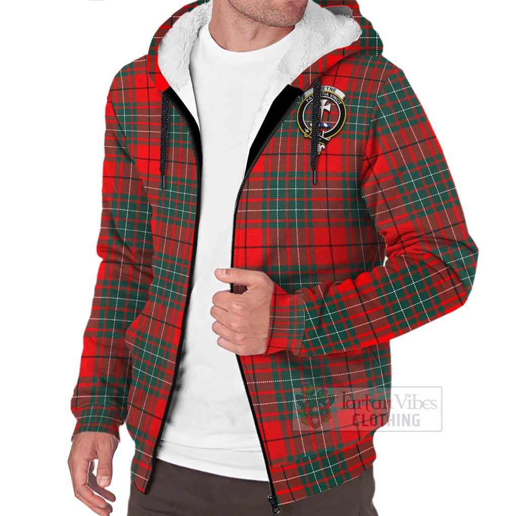 Cheyne Tartan Sherpa Hoodie with Family Crest Celtic Skull Style Unisex - Tartan Vibes Clothing