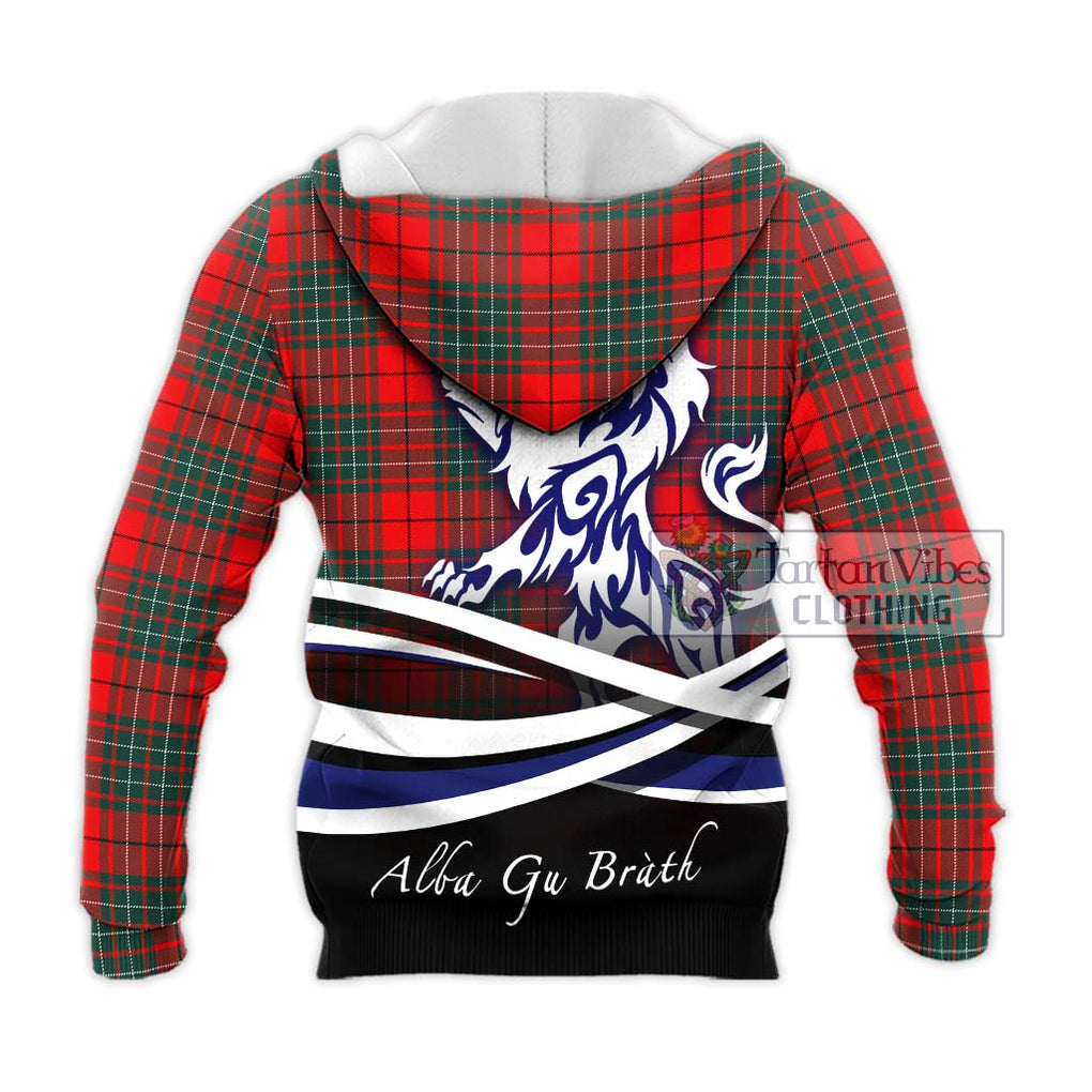 Cheyne Tartan Knitted Hoodie with Alba Gu Brath Regal Lion Emblem - Tartan Vibes Clothing