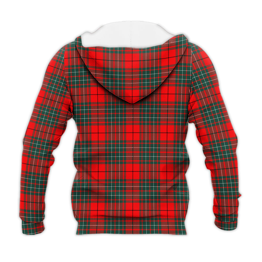 Cheyne Tartan Knitted Hoodie with Family Crest - Tartan Vibes Clothing