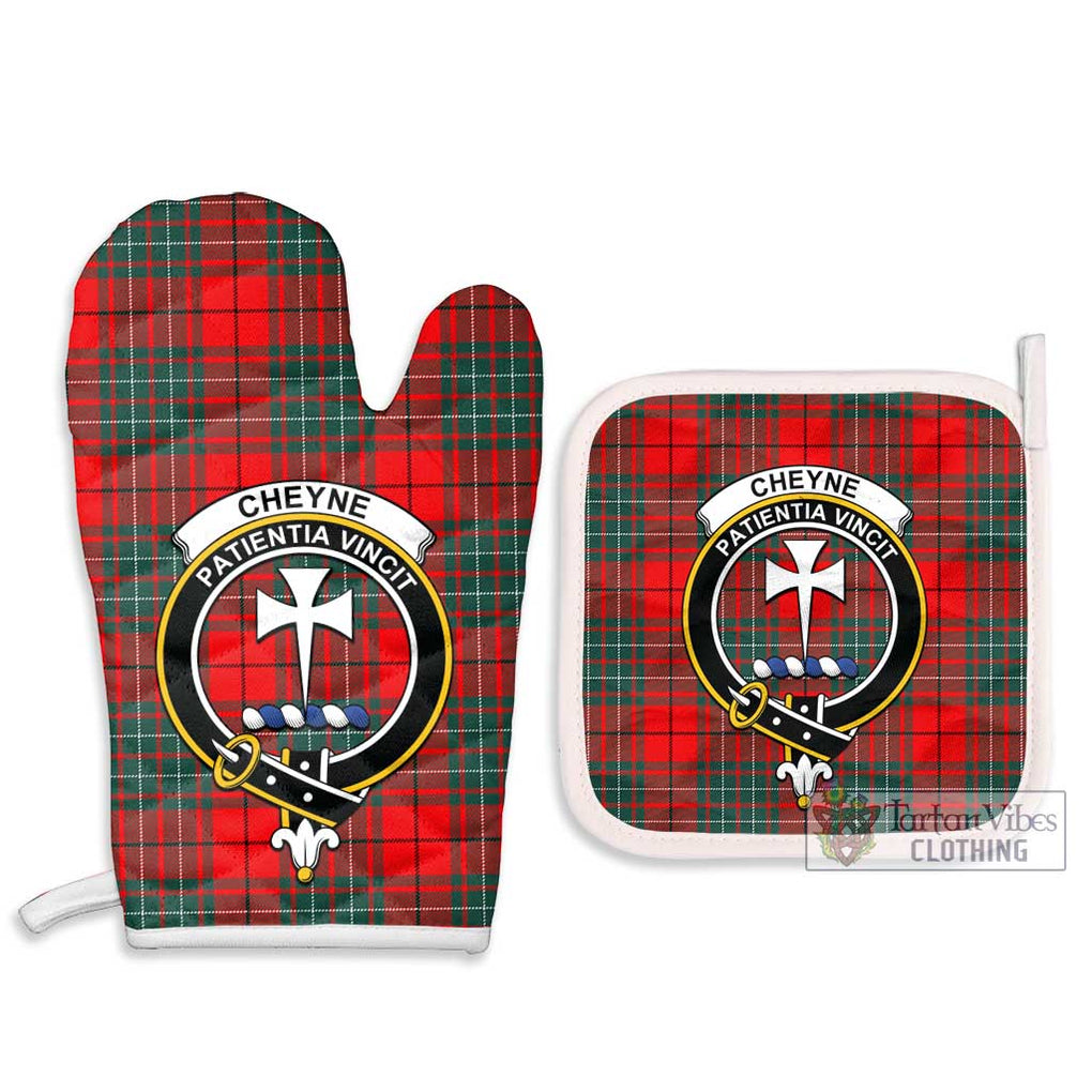 Cheyne Tartan Combo Oven Mitt & Pot-Holder with Family Crest - Tartan Vibes Clothing