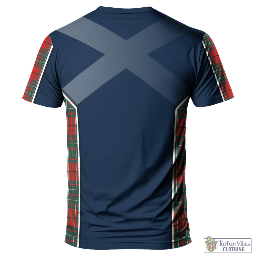 Tartan Vibes Clothing Cheyne Tartan T-Shirt with Family Crest and Lion Rampant Vibes Sport Style