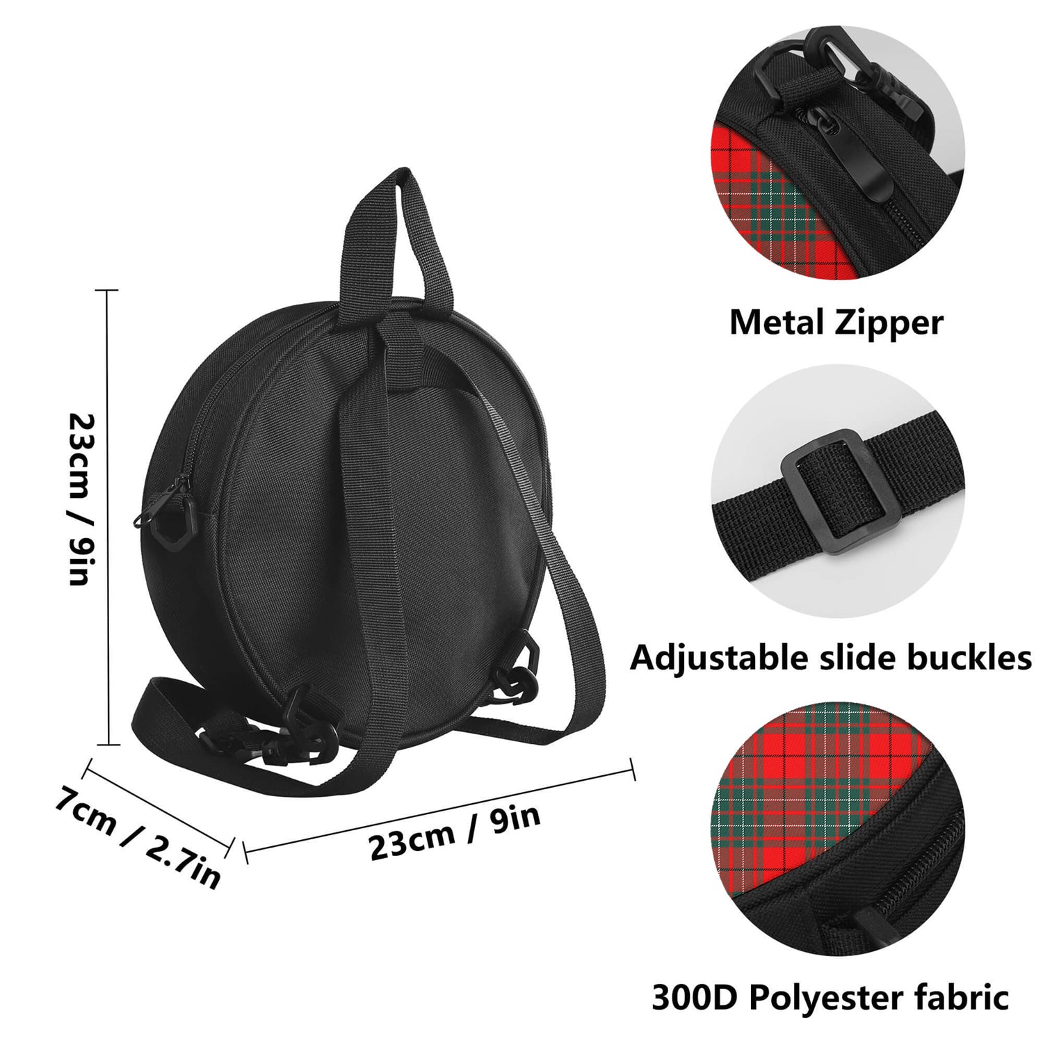 Cheyne Tartan Round Satchel Bags - Tartan Vibes Clothing