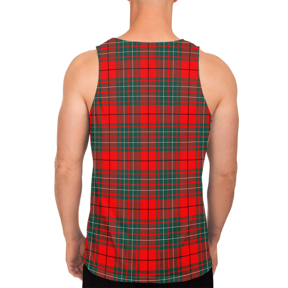 Cheyne Tartan Mens Tank Top with Family Crest - Tartan Vibes Clothing