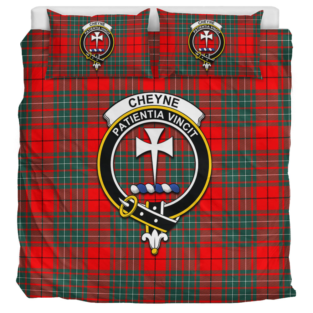 Cheyne Tartan Bedding Set with Family Crest - Tartan Vibes Clothing