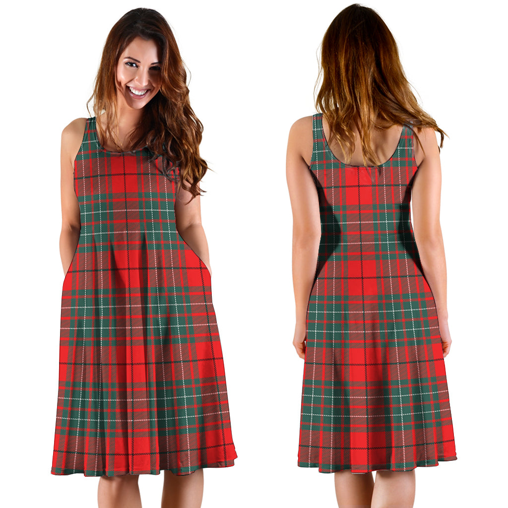 Cheyne Tartan Sleeveless Midi Womens Dress - Tartan Vibes Clothing