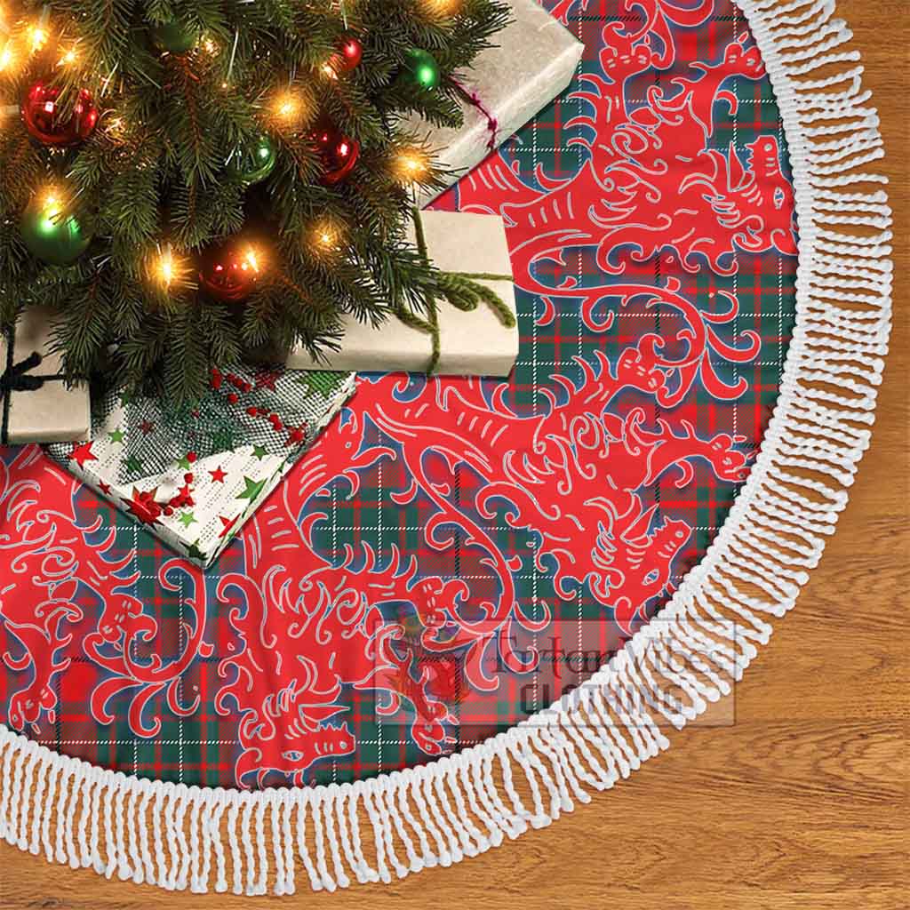Cheyne Tartan Christmas Tree Skirt Lion Rampant Style - Tartan Vibes Clothing